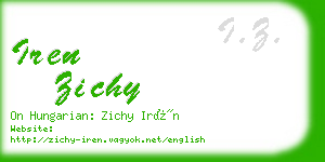 iren zichy business card